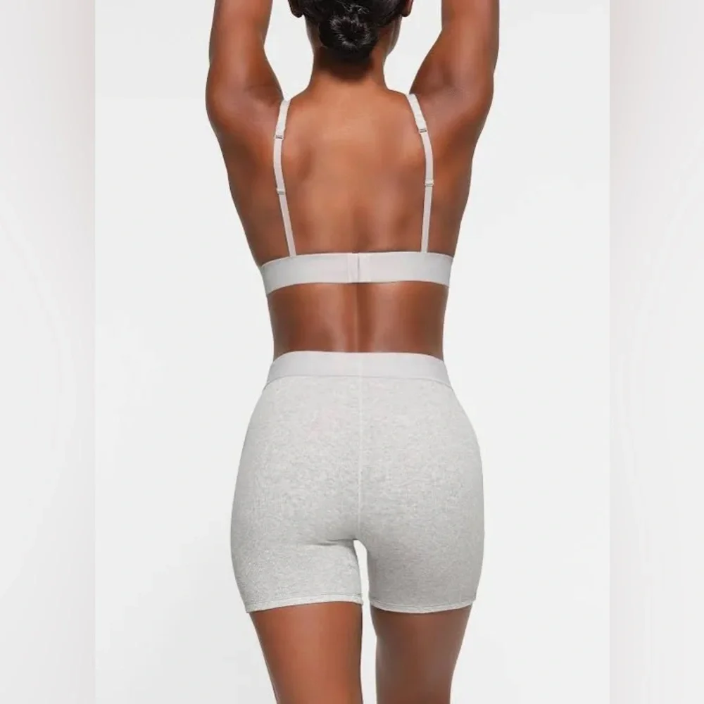Skims Cotton Rib Boxer - Picture 4 of 12